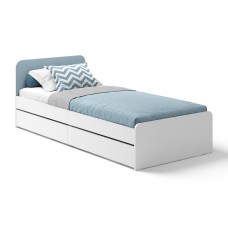 Кровать Хедвиг голубая 200*90 см.