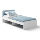 Кровать Хедвиг голубая 200*90 см.