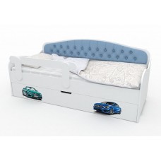 Кровать тахта с мягкой спинкой Авто