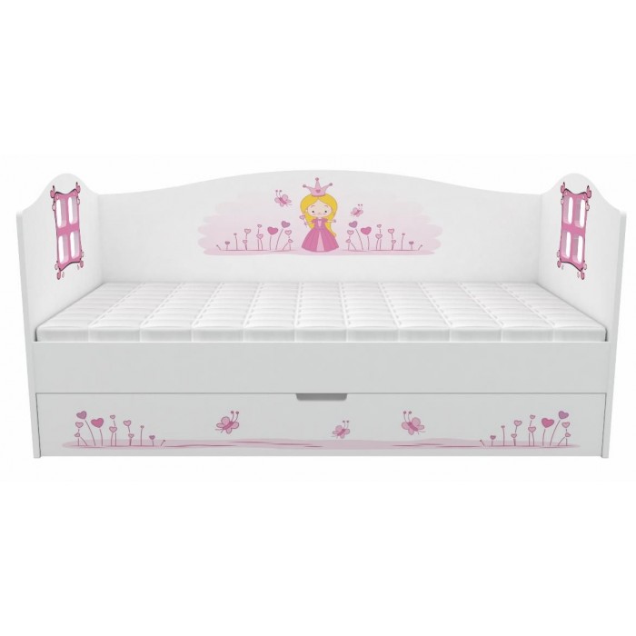 Кровать домик с окошками Принцесса