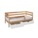 Кровать Scandi Sofa с бортиком из массива березы Natural
