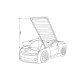 Кровать-машинка объемная (3d) EVO "Camaro" белый матовый