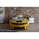 Кровать-машинка объемная (3d) EVO "Camaro" желтый матовый