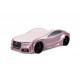 Кровать-машина Neo Ауди розовый металлик