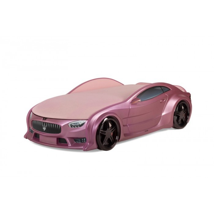 Кровать-машина Neo Мазерати розовый металлик