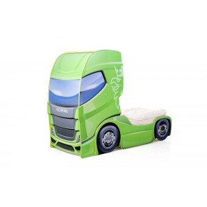 Кровать-грузовик "Скания+1" лайм