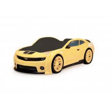 Кровать-машинка объемная (3d) EVO "Camaro" желтый
