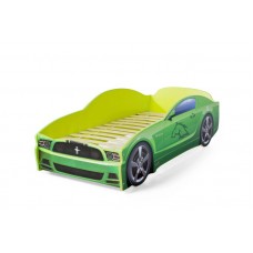 Кровать-машина "Мустанг" зеленый