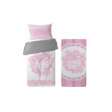 Комплект постельного белья поплин Розовый
